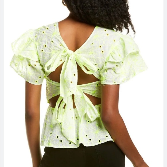 Kendall & Kylie Tops - NWT Kendall & Kylie Zinnia Tie Back Peplum Top